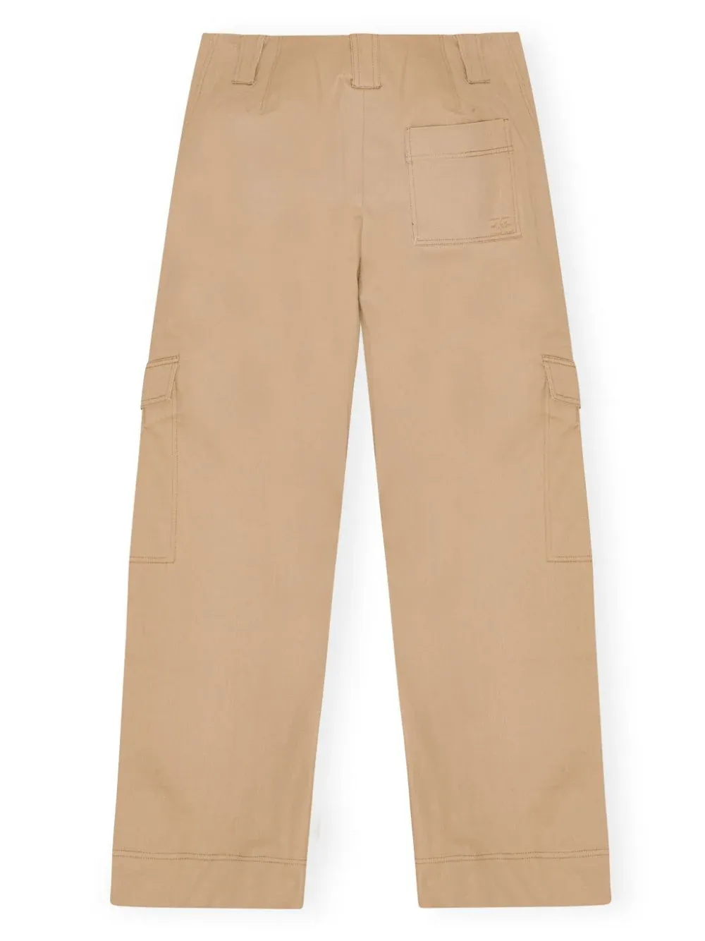 Herringbone Canvas Mid Waist Pants