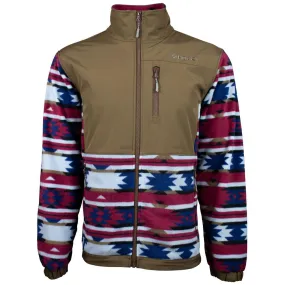 Hooey Men's "Tech" Aztec Printed Fleece Brown Jacket HJ071BRAZ