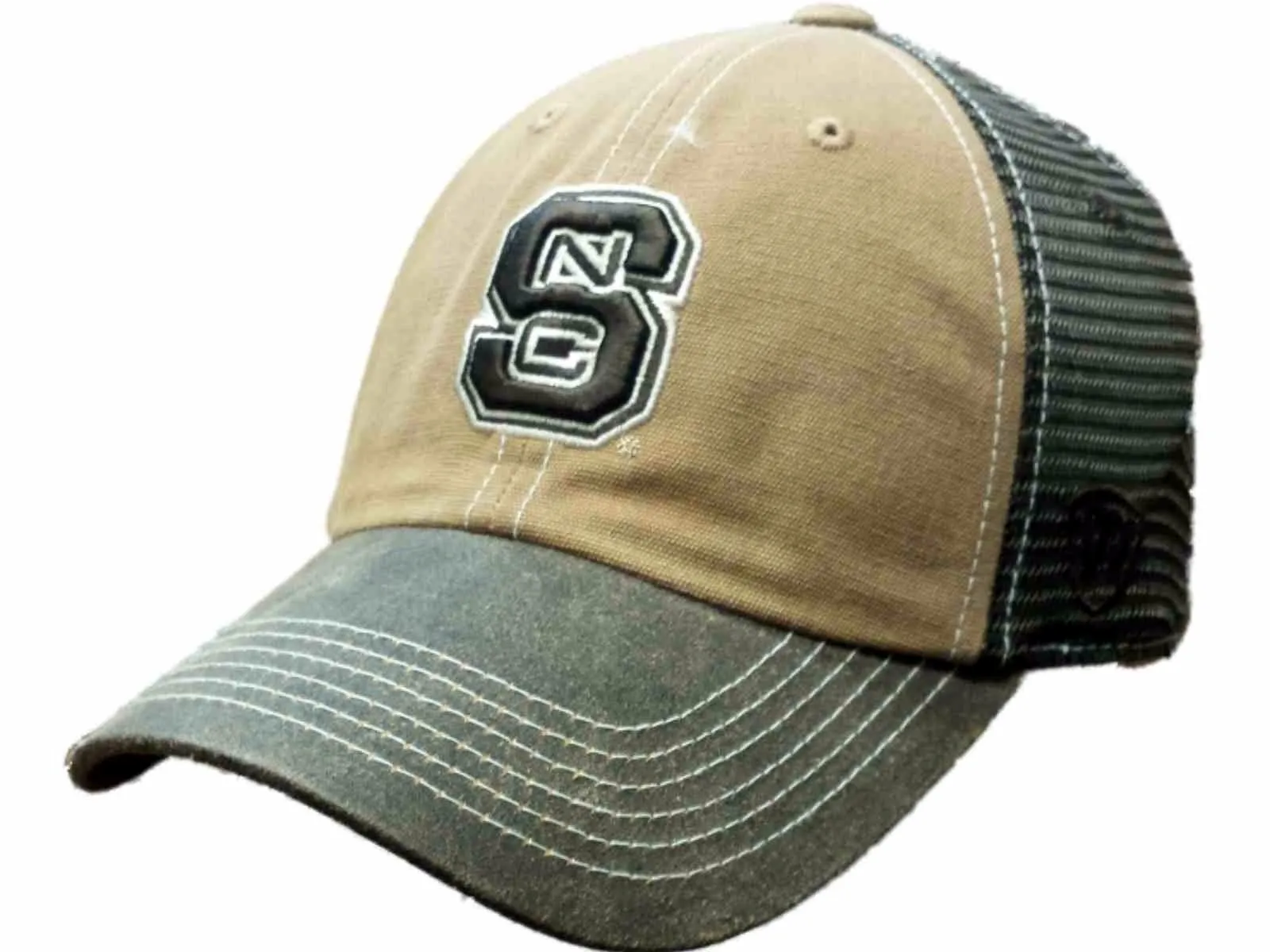 NC State Wolfpack TOW Brown Two Tone Incog Adjustable Snapback Mesh Hat Cap