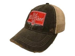 Old Milwaukee Beer Pabst Brewing Company Retro Brand Distressed Mesh Hat Cap