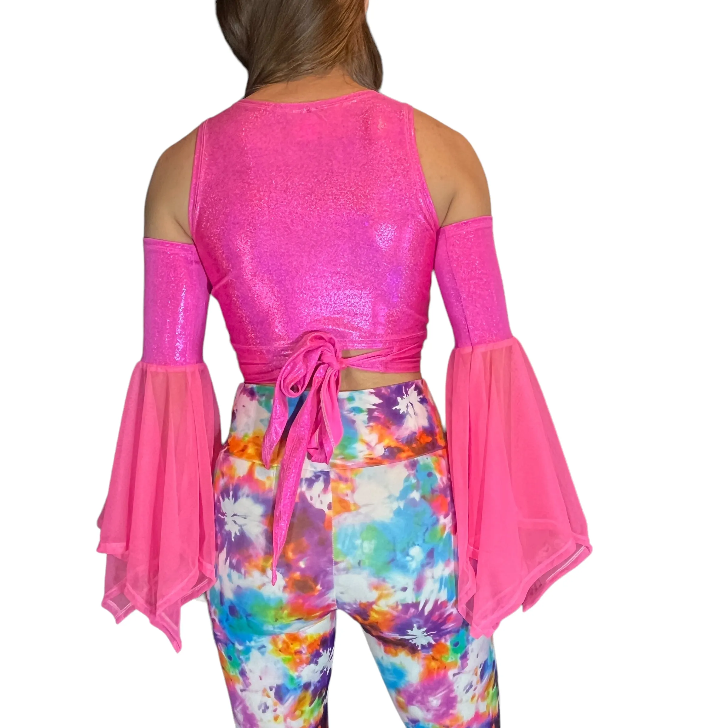 Pixie Arm Sleeves in Sparkle Spandex and Mesh | SEVERAL COLORS | Fairy Arm Sleeves, Rave Arm Warmers, Burning Man Festival Outfit