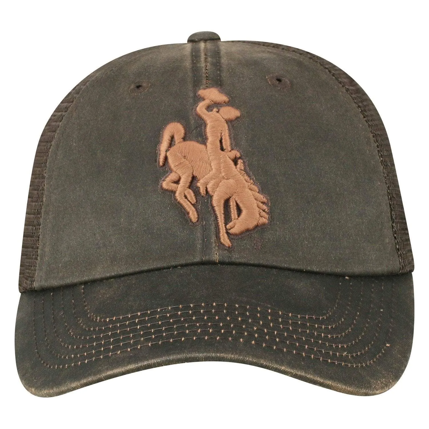 Wyoming Cowboys TOW Brown "Chestnut" Style Mesh Adj. Strap Relax Hat Cap