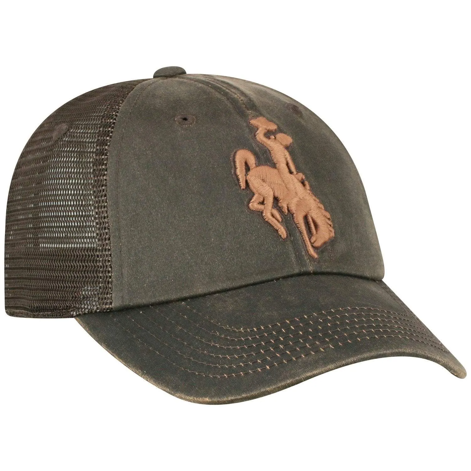 Wyoming Cowboys TOW Brown "Chestnut" Style Mesh Adj. Strap Relax Hat Cap